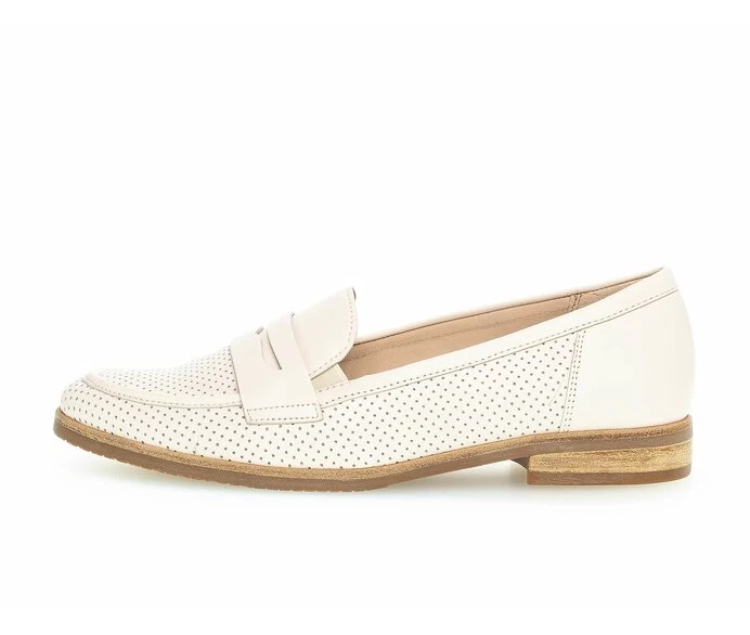 Gabor Loafers Dame Hvide | DK0001754