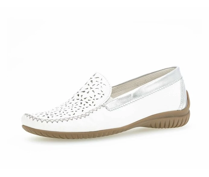 Gabor Loafers Dame Hvide | DK0001825