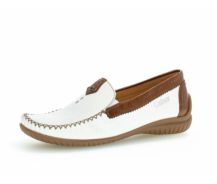 Gabor Loafers Dame Hvide | DK0001847