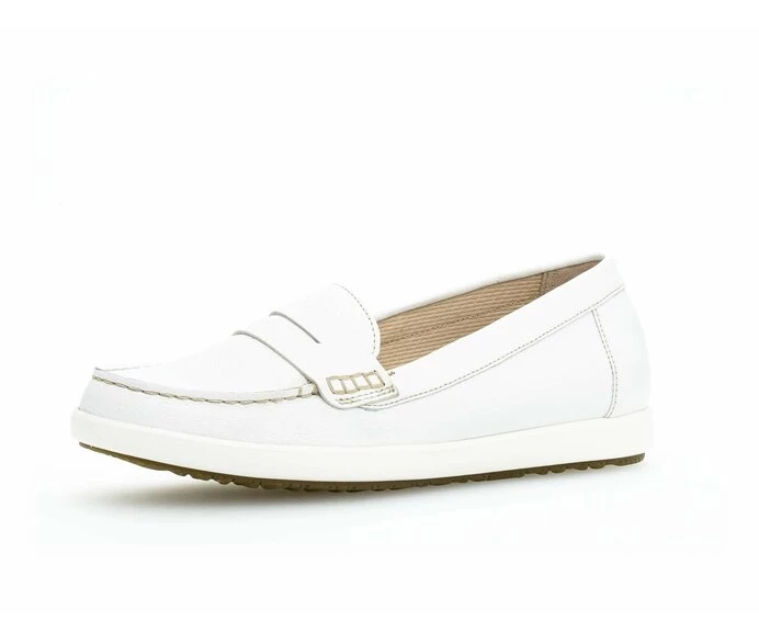 Gabor Loafers Dame Hvide | DK0001868