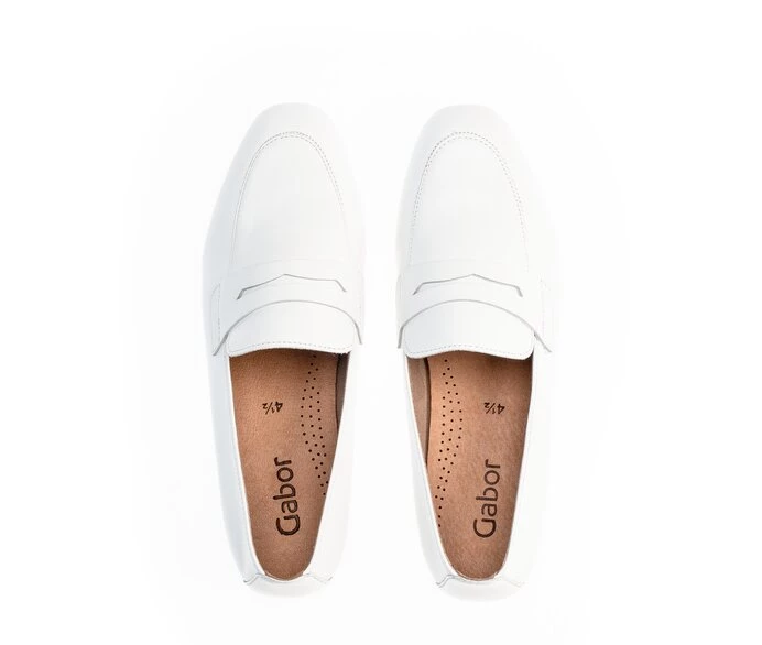 Gabor Loafers Dame Hvide | DK0001869