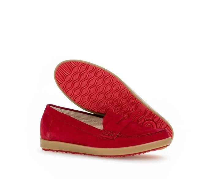 Gabor Loafers Dame Rød | DK0001771