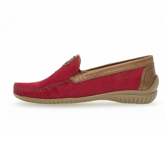 Gabor Loafers Dame Rød | DK0001788