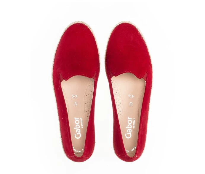 Gabor Loafers Dame Rød | DK0001813