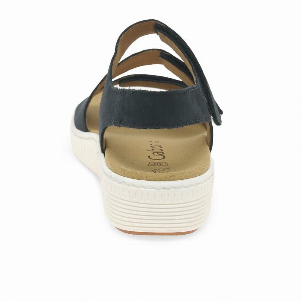 Gabor Marigold Sandals Kilehæl Sandaler Dame Mørkeblå | DK0002189