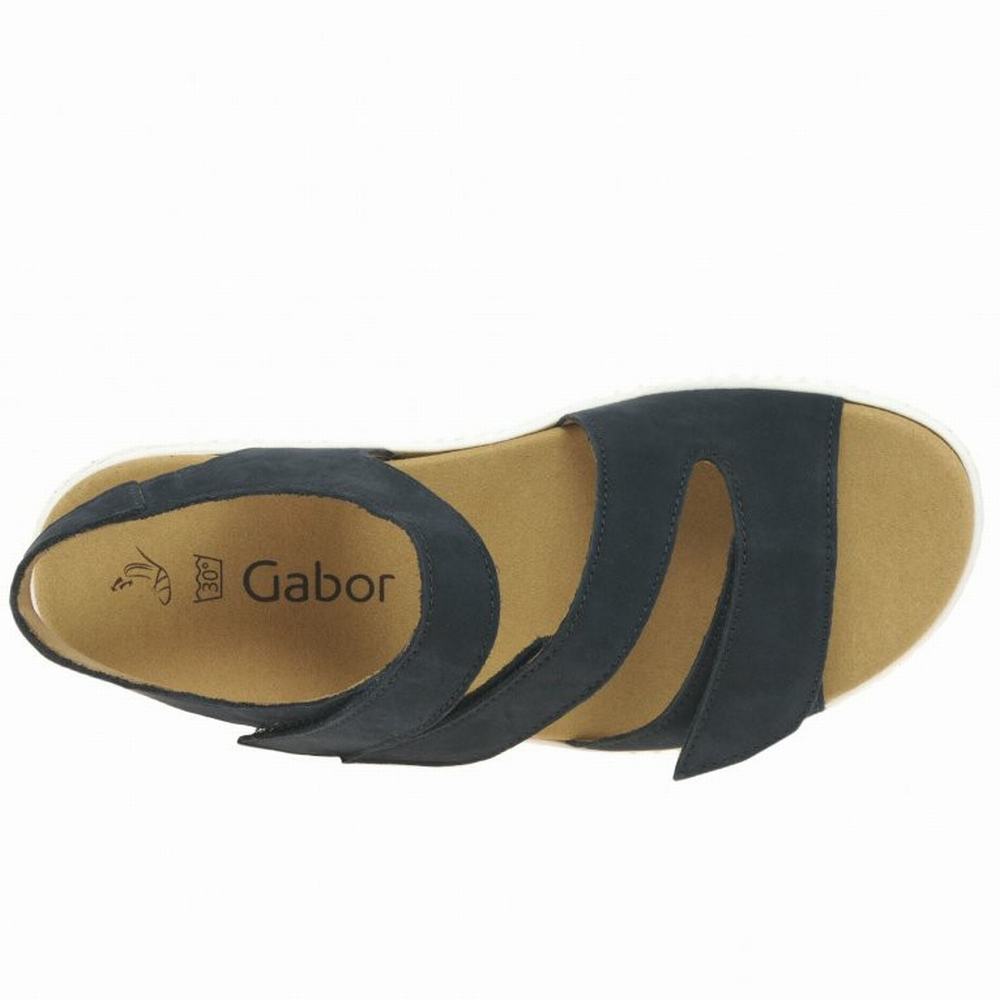 Gabor Marigold Sandals Kilehæl Sandaler Dame Mørkeblå | DK0002189