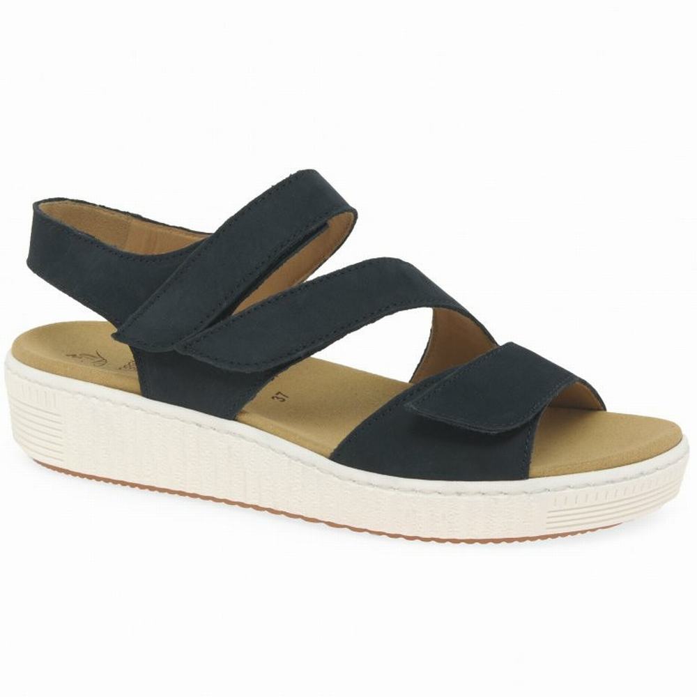 Gabor Marigold Sandals Kilehæl Sandaler Dame Mørkeblå | DK0002189