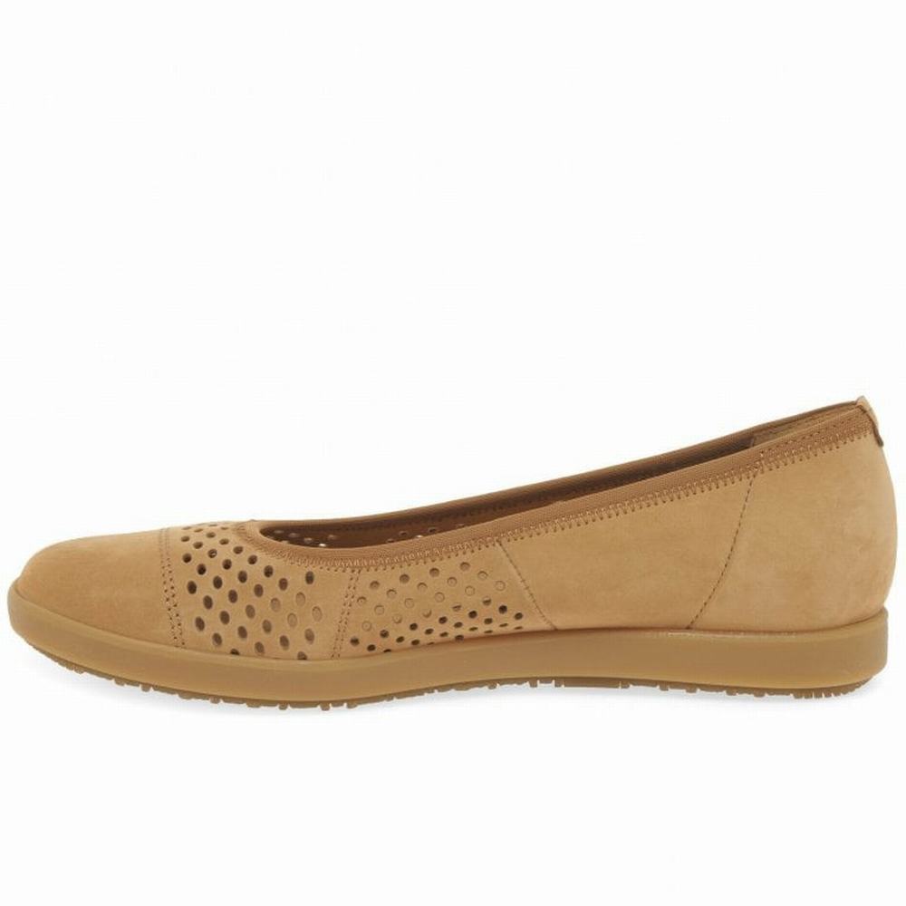 Gabor Pattie Punched Detail Casual Flade Sko Dame Brune | DK0001954