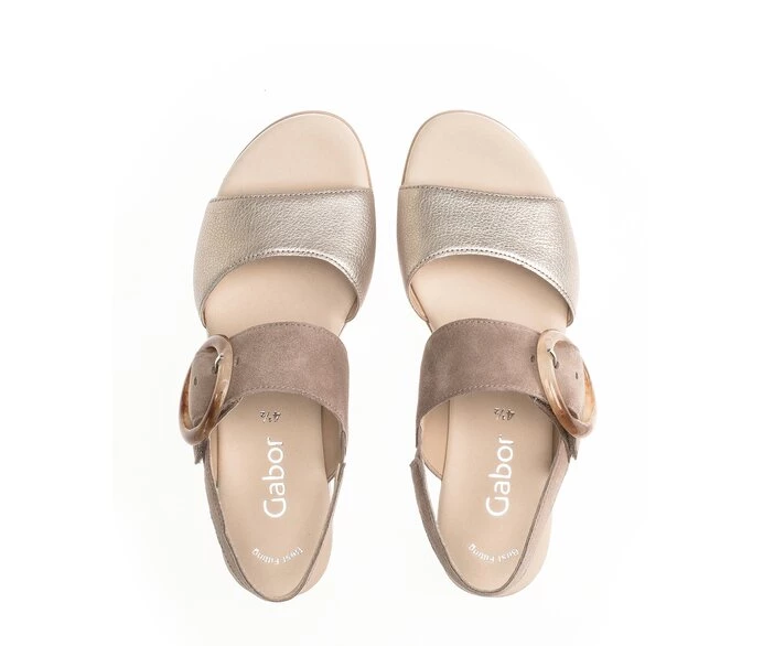 Gabor Sandaler Dame Beige | DK0002491