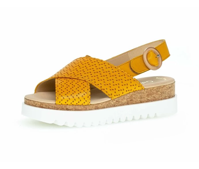 Gabor Sandaler Dame Gul | DK0002724