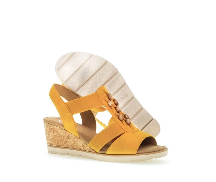 Gabor Sandaler Dame Gul | DK0002792