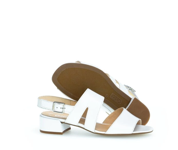 Gabor Sandaler Dame Hvide | DK0002316