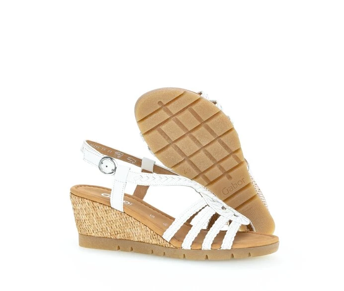 Gabor Sandaler Dame Hvide | DK0002370