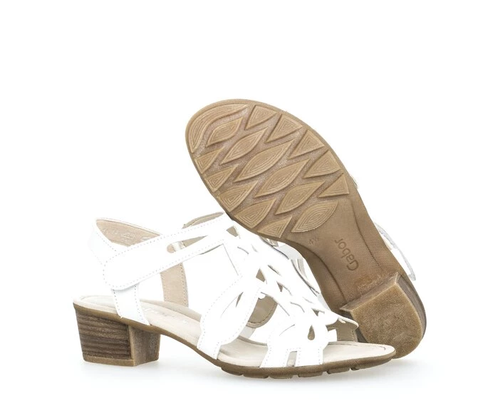 Gabor Sandaler Dame Hvide | DK0002799