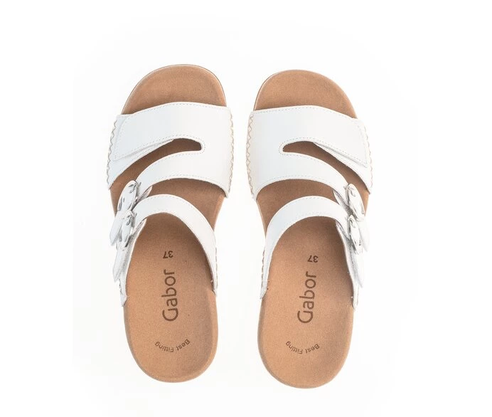 Gabor Sandaler Dame Hvide | DK0002905