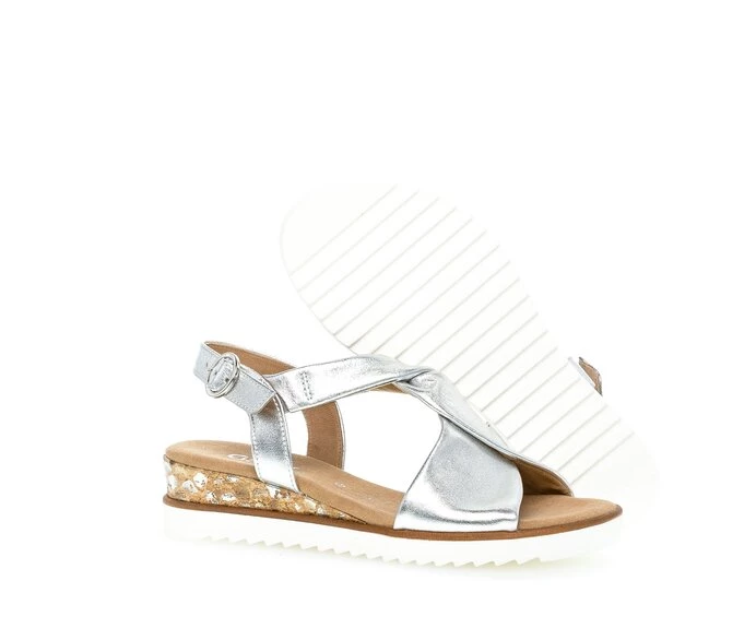 Gabor Sandaler Dame Sølv | DK0002349