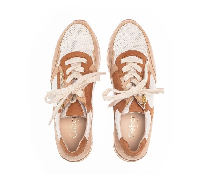 Gabor Sneakers Dame Beige | DK0000238