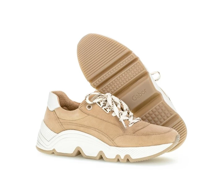 Gabor Sneakers Dame Beige | DK0000336