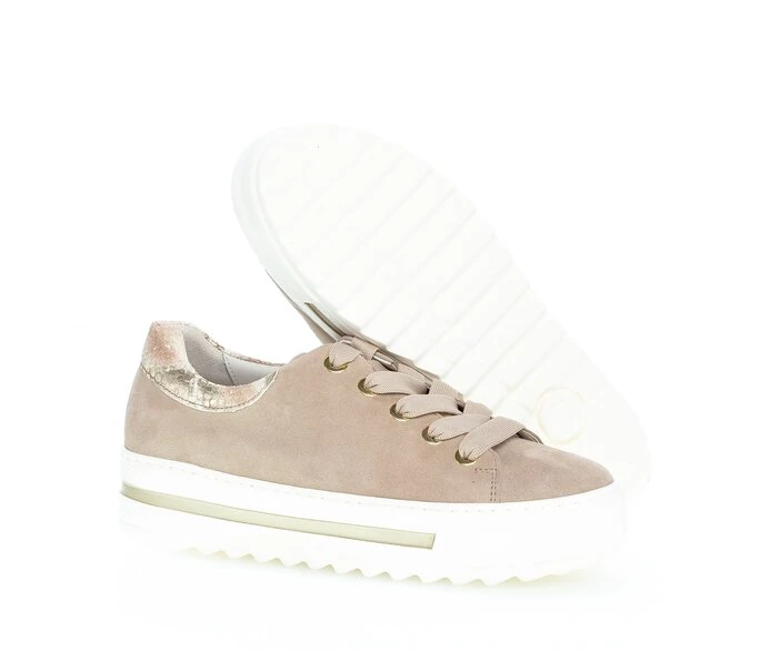 Gabor Sneakers Dame Beige | DK0000859