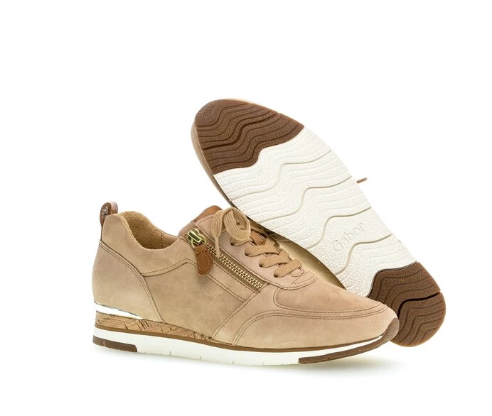 Gabor Sneakers Dame Beige | DK0000958