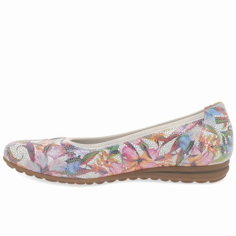 Gabor Splash Casual Balletsko Dame Blomster Flerfarvede | DK0001968