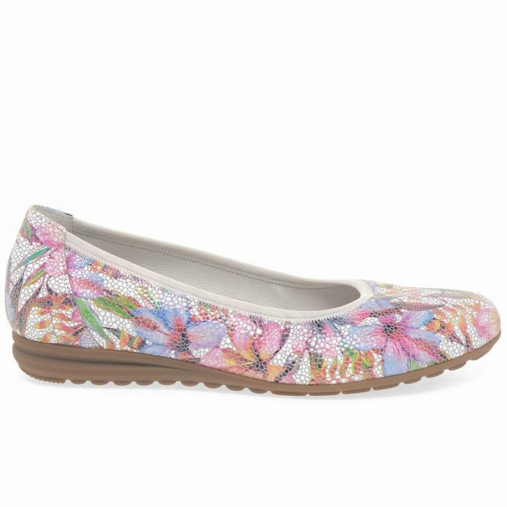 Gabor Splash Casual Balletsko Dame Blomster Flerfarvede | DK0001968