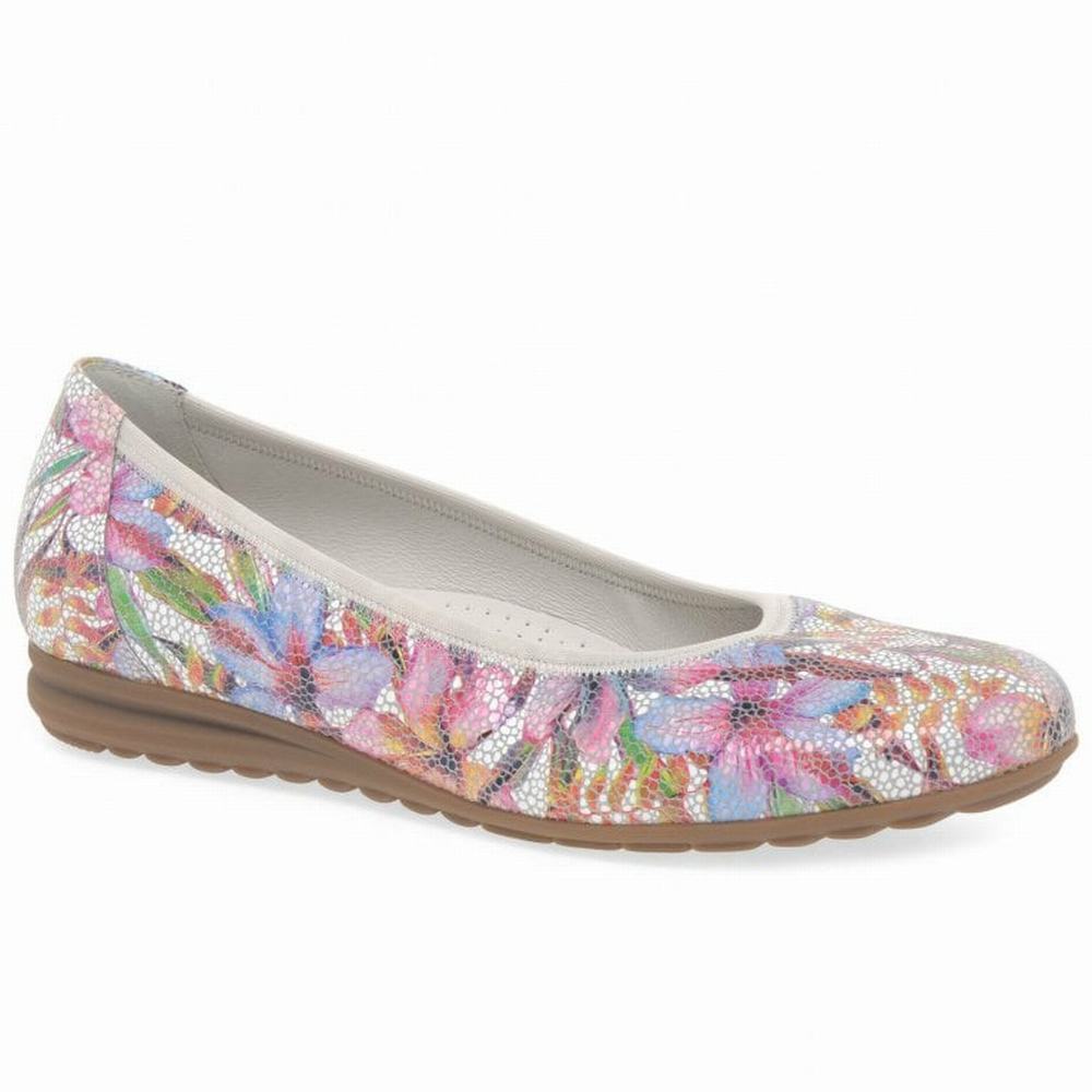 Gabor Splash Casual Balletsko Dame Blomster Flerfarvede | DK0001968