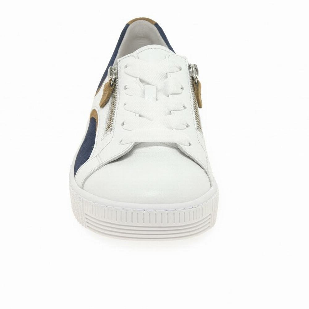 Gabor Wemo Sneakers Dame Hvide Blå | DK0001305